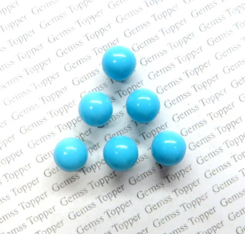 Sleeping Beauty Turquoise 10x10 mm Ball Plain